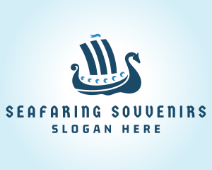 Norse Viking Ship  logo