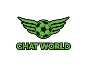 Soccer Ball Wings logo design