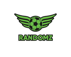 Soccer Ball Wings logo design