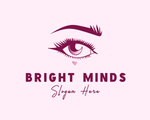 Woman Eyelashes Cosmetic logo