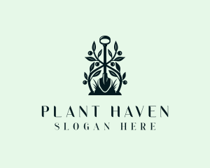 Plant Shovel Landscaping logo design