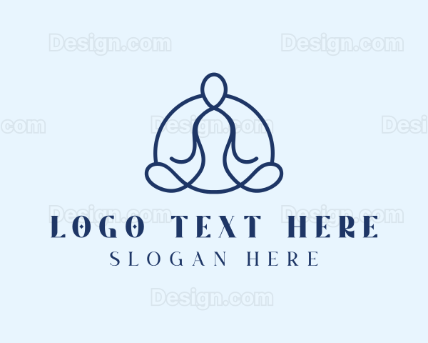 Wellness Yoga Meditation Logo