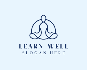 Wellness Yoga Meditation logo design