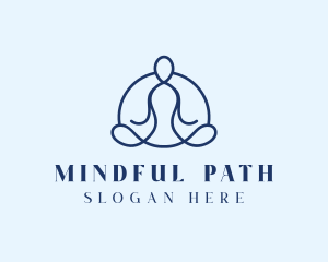 Wellness Yoga Meditation logo design