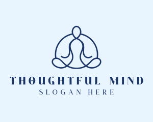 Wellness Yoga Meditation logo design