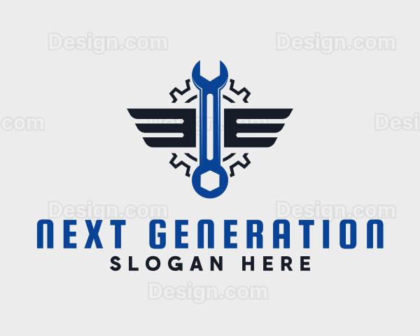 Industrial Automotive Wrench Logo