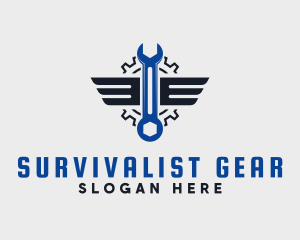 Industrial Automotive Wrench logo design