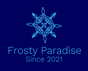 Spiderweb Frost Snowflake logo