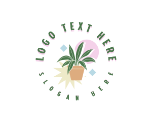 Pastel Garden Plant logo