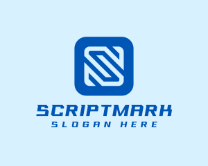 Software App Letter S  logo design