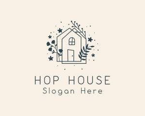 Flower House Garden logo design