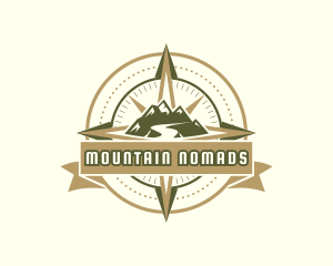 Mountain Compass Adventure logo design