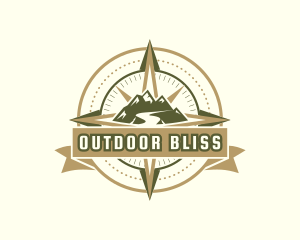 Mountain Compass Adventure logo design