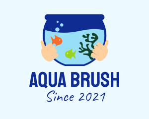 Fish Bowl Aquarium logo design