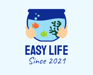 Fish Bowl Aquarium logo design