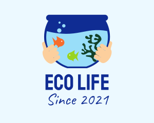 Fish Bowl Aquarium logo design