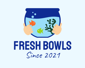 Fish Bowl Aquarium logo design