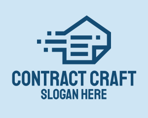 House Document Contract logo design