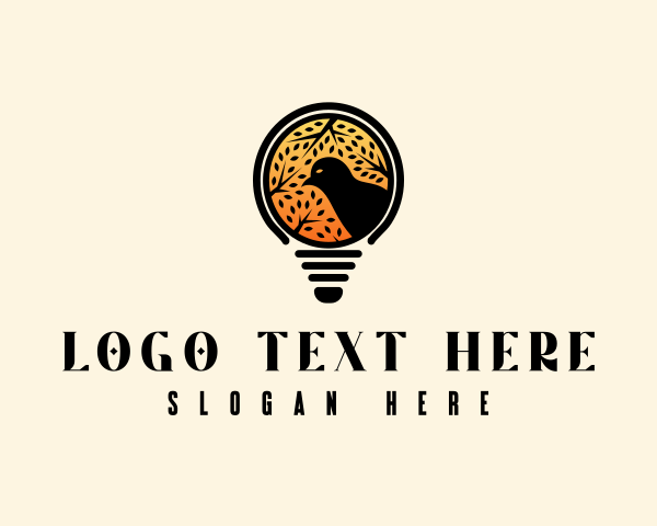 Light Bulb logo example 3