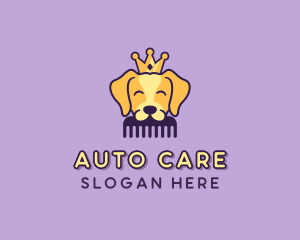 Crown Dog Grooming logo design