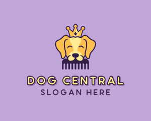 Crown Dog Grooming logo design