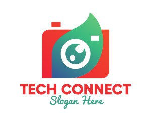 Photography Leaf Camera Logo
