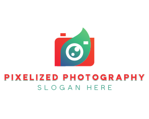 Photography Leaf Camera logo design