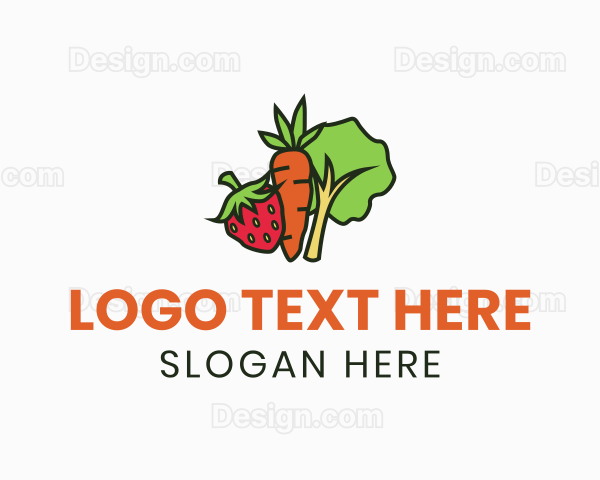 Fruits Vegetable Farm Logo