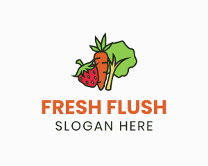 Fruits Vegetable Farm logo design