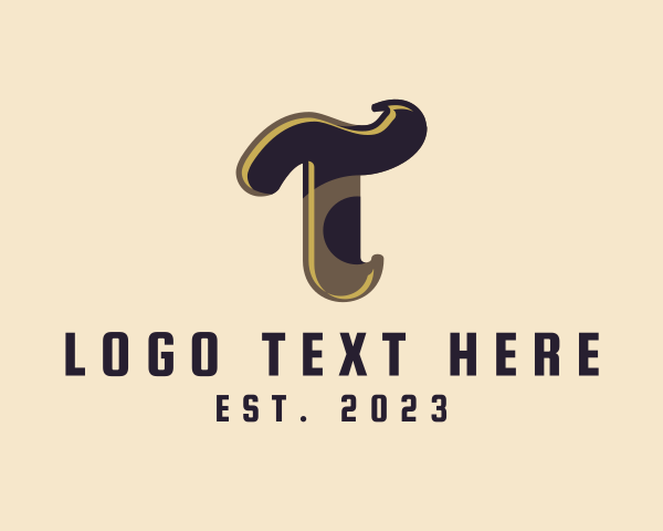 Lettering logo example 2