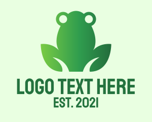 Nature Green Frog  logo