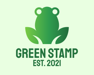 Nature Green Frog  logo design