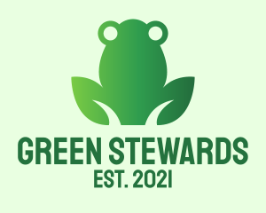 Nature Green Frog  logo design