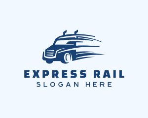 Blue Express Trucking logo design