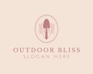 Garden Spade Shovel logo design