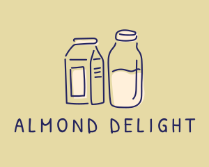 Dairy Milk Doodle  logo design