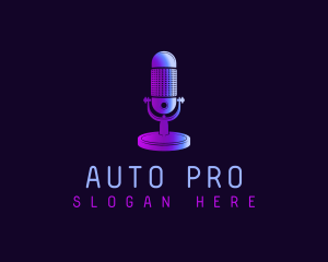 Audio Podcast Microphone logo
