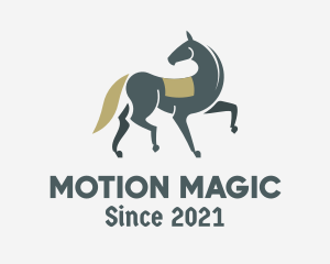 Medieval Prancing Horse logo design