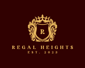 Regal Crown Shield logo design