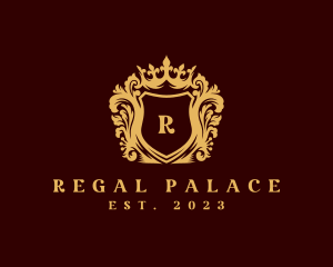 Regal Crown Shield logo design