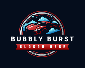 Car Bubble Clean logo design