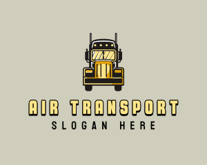 Trailer Truck Transport logo design