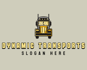 Trailer Truck Transport logo design