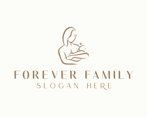 Maternity Mother Baby logo design