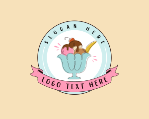 Ice Cream Gelato Dessert logo