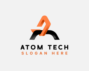 Software Tech Letter A logo design