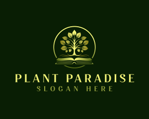 Tree Plant Book logo design