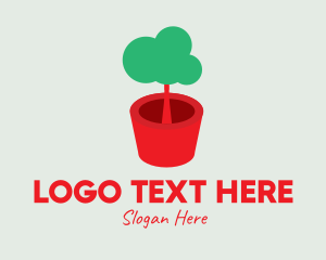 Cute Potted Plant  logo