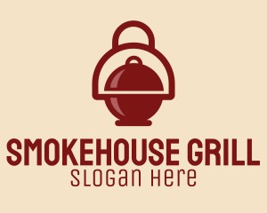 Round Barbecue Grill logo design