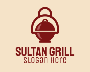 Round Barbecue Grill logo design